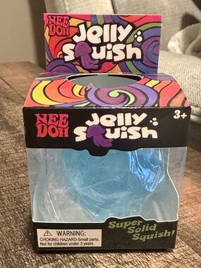 NIB NeeDoh Jellyfish Squish - Blue